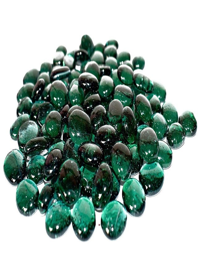 VANNEF Stone Special Polished Shiny Glass Pebbles for Home Garden Aquarium Landscape Outdoor Decoration (AquaGreen, 1950gm) - Image 1